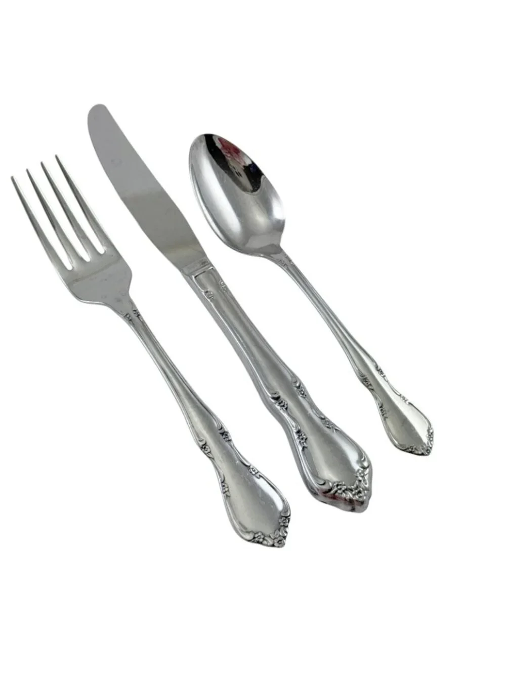 Toddletime Stainless Steel Oneida Flatware Youth Baby Progress Set Vintage 1990s